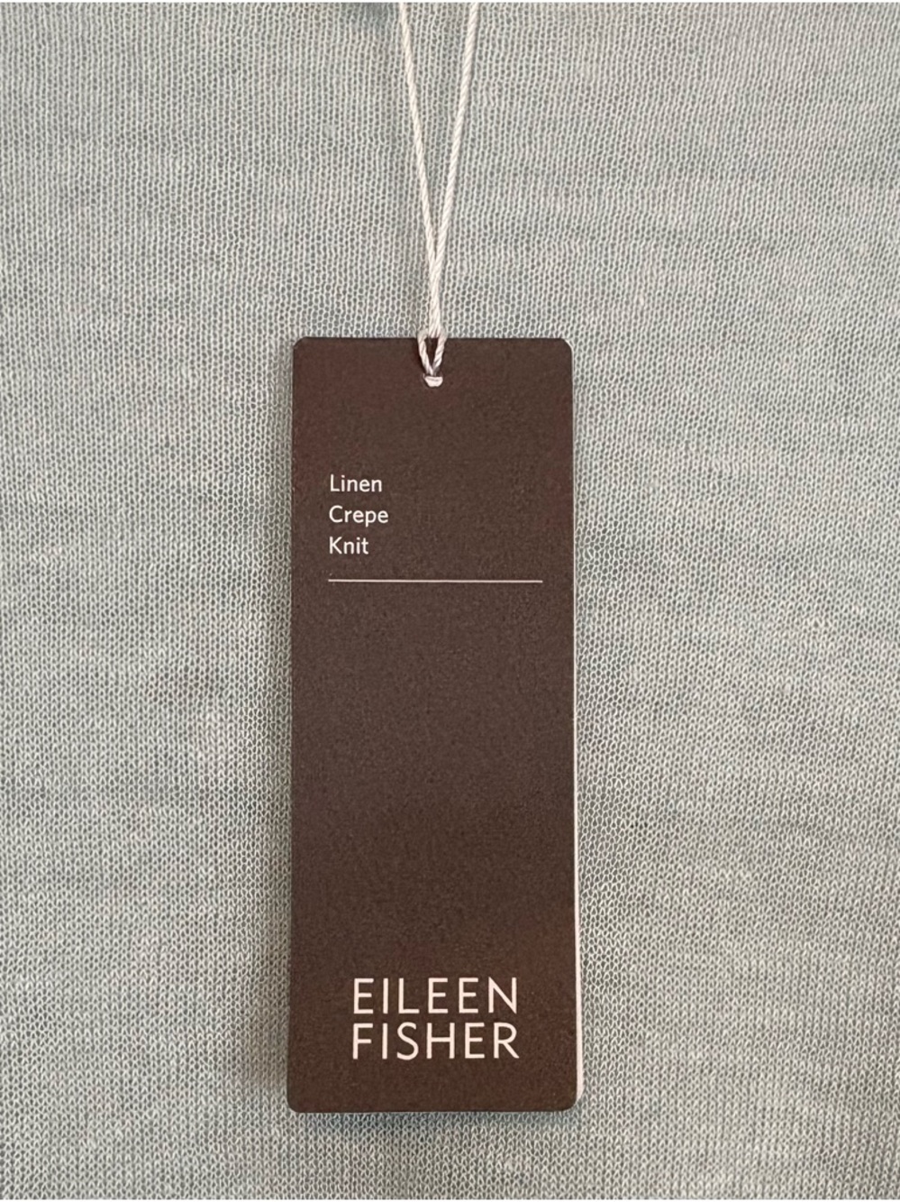 Eileen Fisher Linen Crepe Top NWT. Medium. Italian Yarn. Light Green. Lagenlook - Picture 3 of 14